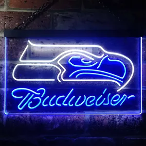 Seattle Seahawks Budweiser Neon-Like LED Sign