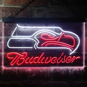 Seattle Seahawks Budweiser Neon-Like LED Sign
