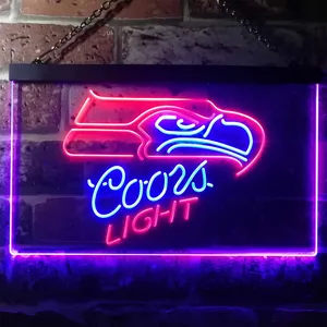 Seattle Seahawks Coors Light Neon-Like LED Sign