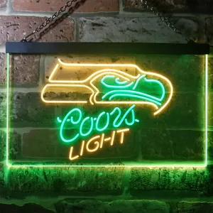 Seattle Seahawks Coors Light Neon-Like LED Sign