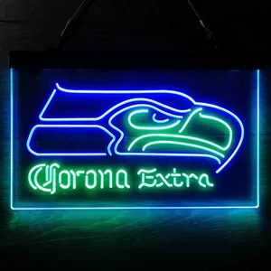 Seattle Seahawks Corona Extra Neon-Like LED Sign