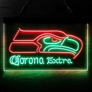 Seattle Seahawks Corona Extra Neon-Like LED Sign