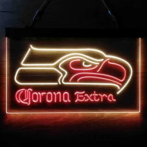 Seattle Seahawks Corona Extra Neon-Like LED Sign