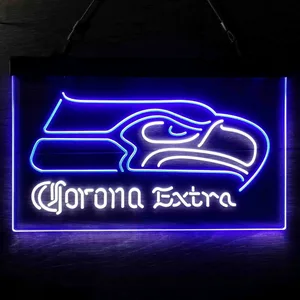 Seattle Seahawks Corona Extra Neon-Like LED Sign