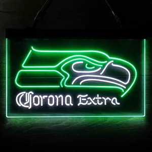 Seattle Seahawks Corona Extra Neon-Like LED Sign