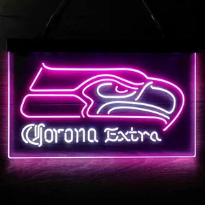 Seattle Seahawks Corona Extra Neon-Like LED Sign