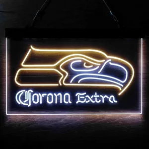 Seattle Seahawks Corona Extra Neon-Like LED Sign