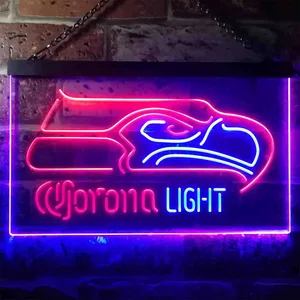 Seattle Seahawks Corona Light Neon-Like LED Sign