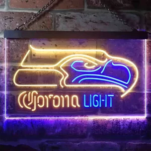 Seattle Seahawks Corona Light Neon-Like LED Sign