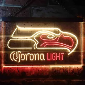 Seattle Seahawks Corona Light Neon-Like LED Sign