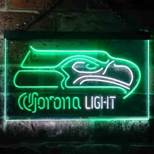 Seattle Seahawks Corona Light Neon-Like LED Sign