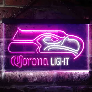Seattle Seahawks Corona Light Neon-Like LED Sign