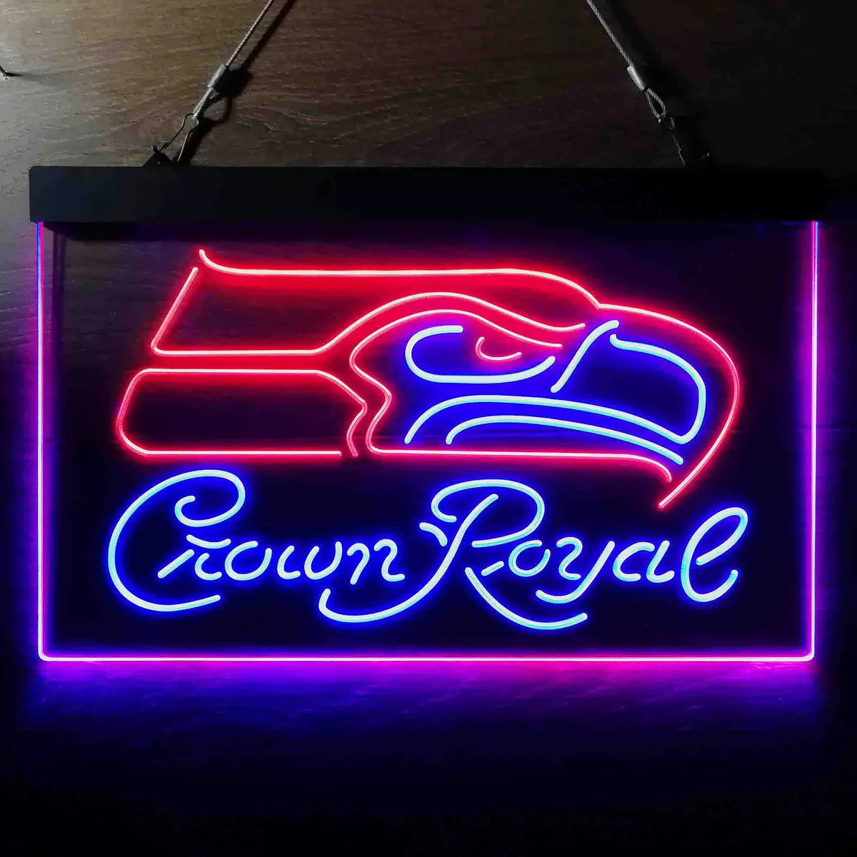 Seattle Seahawks Crown Royal Neon-Like LED Sign