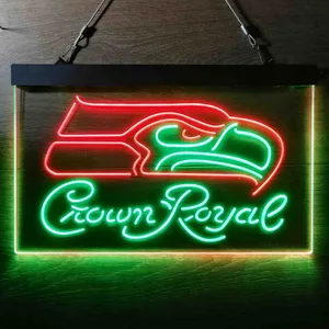 Seattle Seahawks Crown Royal Neon-Like LED Sign
