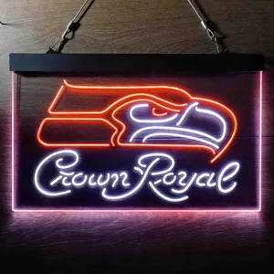 Seattle Seahawks Crown Royal Neon-Like LED Sign