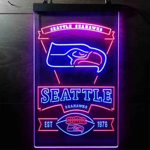 Seattle Seahawks EST 1976 Neon-Like LED Sign