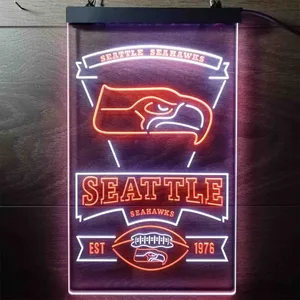 Seattle Seahawks EST 1976 Neon-Like LED Sign
