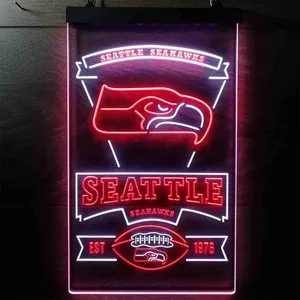 Seattle Seahawks EST 1976 Neon-Like LED Sign