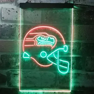 Seattle Seahawks Helmet Neon-Like LED Sign