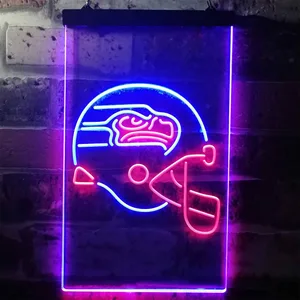 Seattle Seahawks Helmet Neon-Like LED Sign