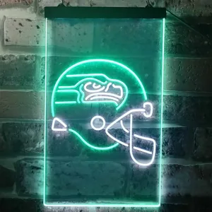 Seattle Seahawks Helmet Neon-Like LED Sign