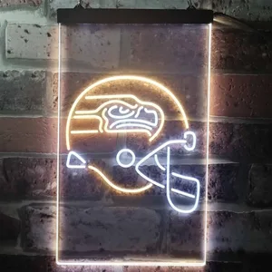 Seattle Seahawks Helmet Neon-Like LED Sign