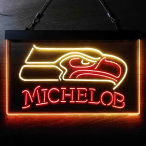 Seattle Seahawks Michelob Neon-Like LED Sign