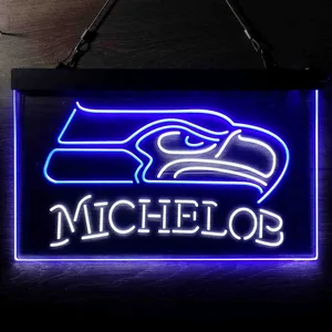 Seattle Seahawks Michelob Neon-Like LED Sign