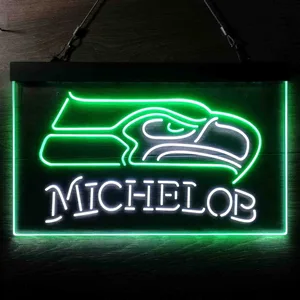 Seattle Seahawks Michelob Neon-Like LED Sign