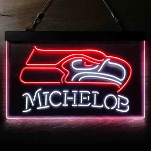 Seattle Seahawks Michelob Neon-Like LED Sign