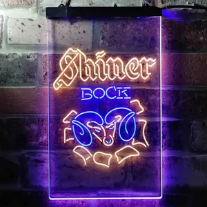 Shiner Bock Ram Neon-Like LED Sign