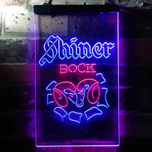 Shiner Bock Ram Neon-Like LED Sign