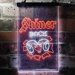 Shiner Bock Ram Neon-Like LED Sign