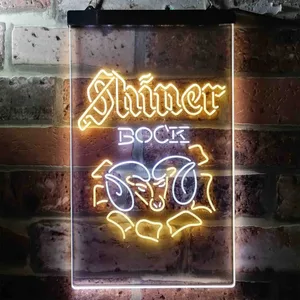 Shiner Bock Ram Neon-Like LED Sign