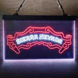 Sierra Nevada Plain Banner Neon-Like LED Sign