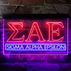 Sigma Alpha Epsilon Logo Neon-Like LED Sign