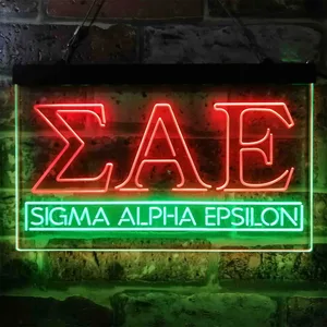 Sigma Alpha Epsilon Logo Neon-Like LED Sign