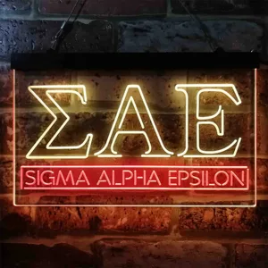 Sigma Alpha Epsilon Logo Neon-Like LED Sign