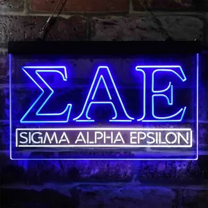 Sigma Alpha Epsilon Logo Neon-Like LED Sign