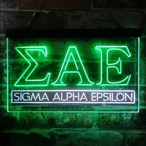 Sigma Alpha Epsilon Logo Neon-Like LED Sign