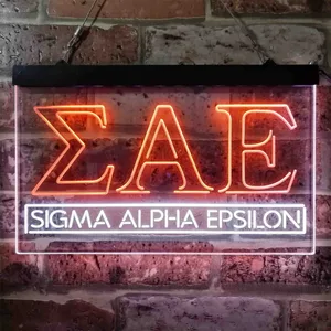 Sigma Alpha Epsilon Logo Neon-Like LED Sign