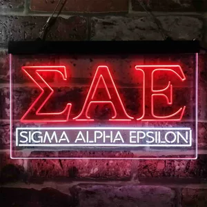 Sigma Alpha Epsilon Logo Neon-Like LED Sign