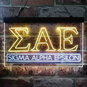 Sigma Alpha Epsilon Logo Neon-Like LED Sign