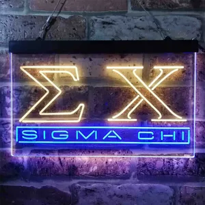Sigma Chi Symbol Neon-Like LED Sign