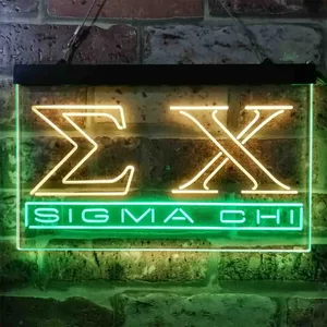 Sigma Chi Symbol Neon-Like LED Sign