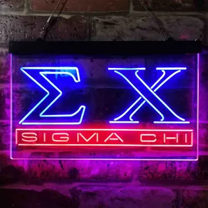 Sigma Chi Symbol Neon-Like LED Sign