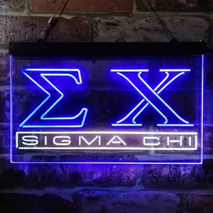 Sigma Chi Symbol Neon-Like LED Sign