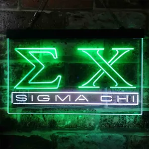 Sigma Chi Symbol Neon-Like LED Sign