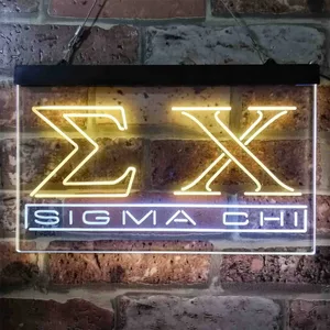 Sigma Chi Symbol Neon-Like LED Sign