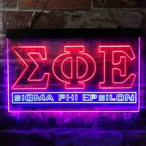 Sigma Phi Epsilon Symbol Neon-Like LED Sign